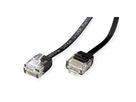 ROLINE Cordon Cat.6A (Classe EA) UTP, extra-plat, noir, 1 m