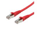 Cordon Cat.6A (Class EA) FTP AWG26, rouge, 15 m