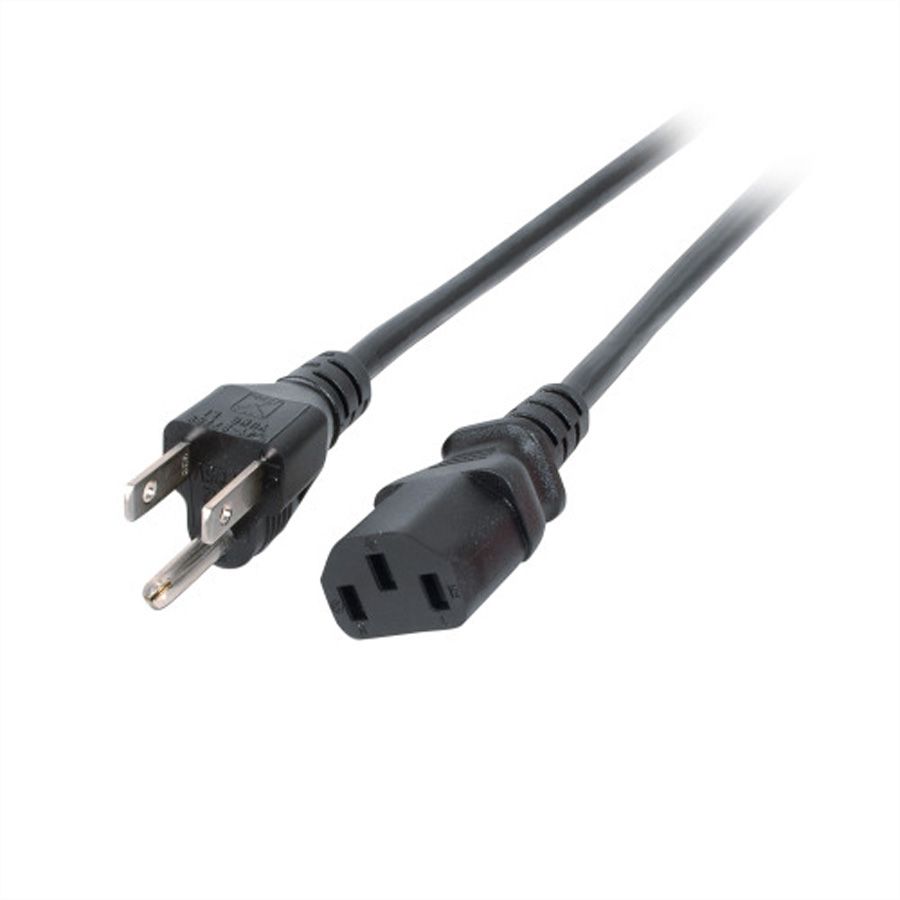 Câble d'alimentation NEMA-5 - C13 pour les USA, noir, 1,8 m