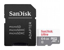 SanDisk 64GB Ultra microSDXC mémoire flash 64 Go Classe 10
