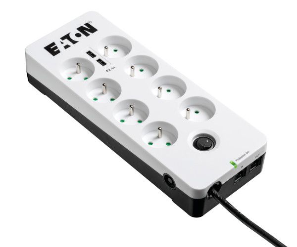 Eaton PB8TUF Boîtier de protection, 8 sorties CA 220 - 250 V 1,5 m
