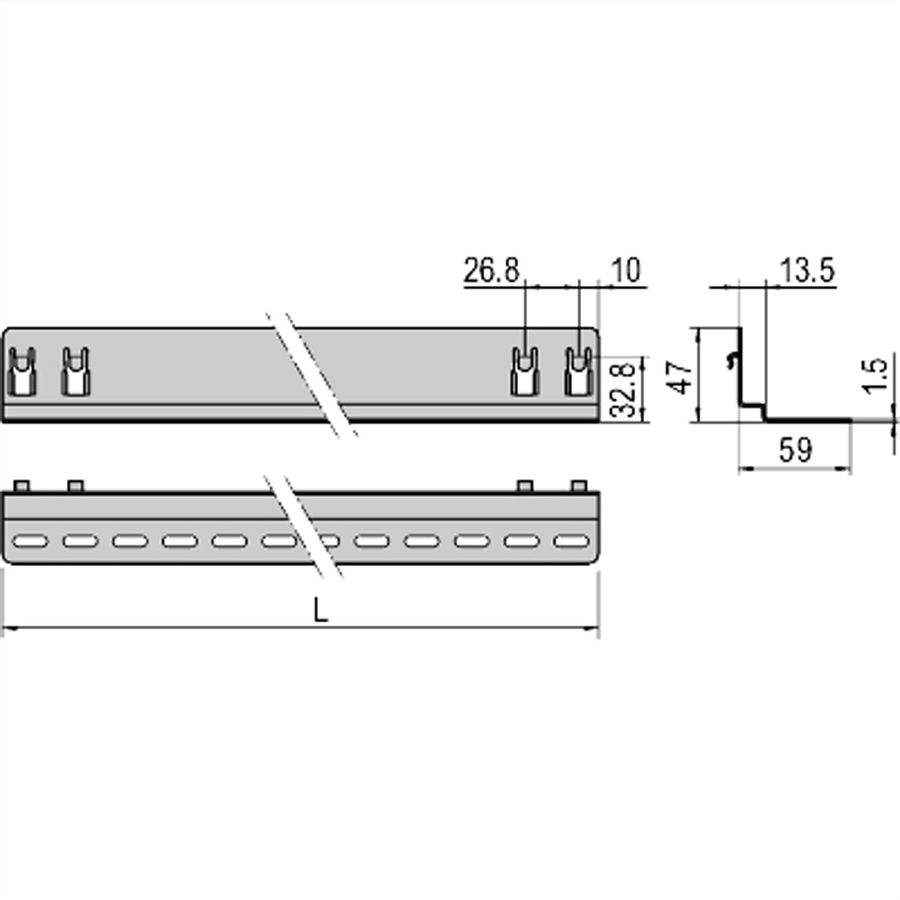 SCHROFF Rail coulissant Eurorack, 25 kg, 700D, 1 paire