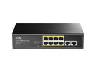 CUDY FS1010P Switch 8 ports 10/100M PoE+, 2 ports Uplink 120W