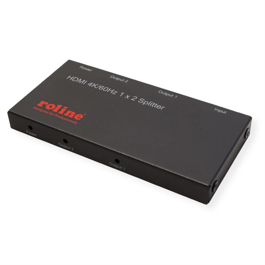 ROLINE Distributeur HDMI, Ultra Slim, double