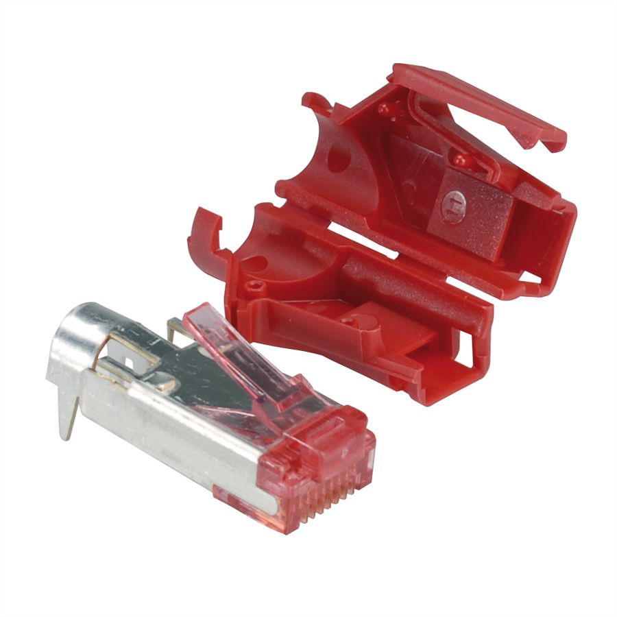 Connecteur HiRose TM21 blindé, manchon rouge, 50 pièces