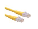 Cordon Cat.6 (Classe E) F/UTP AWG26, jaune, 7 m