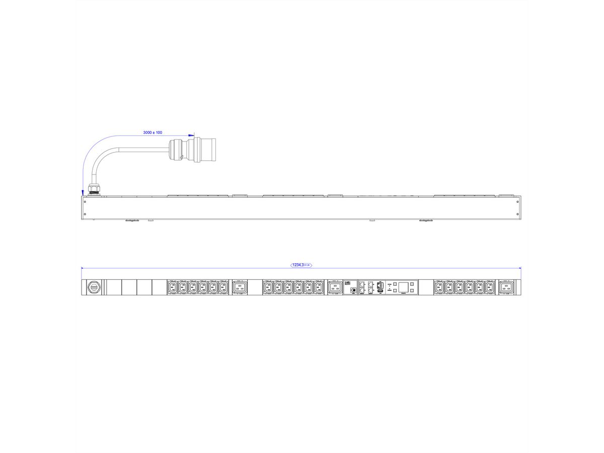 BACHMANN BN3500 18xC13 3xC19 triphasé