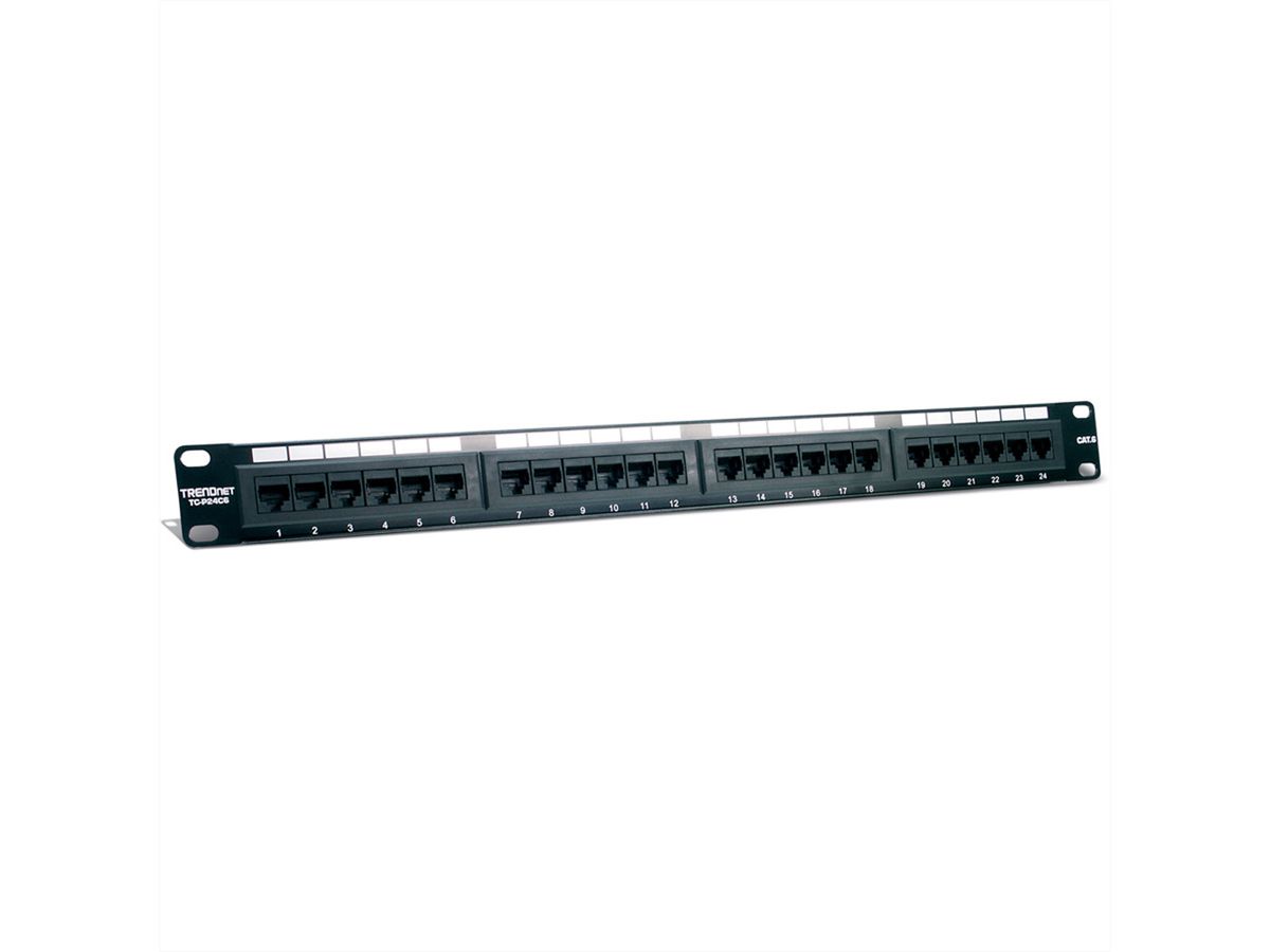 TRENDnet TC-P24C6 Panneau de brassage 24 ports Cat6 non-blindé