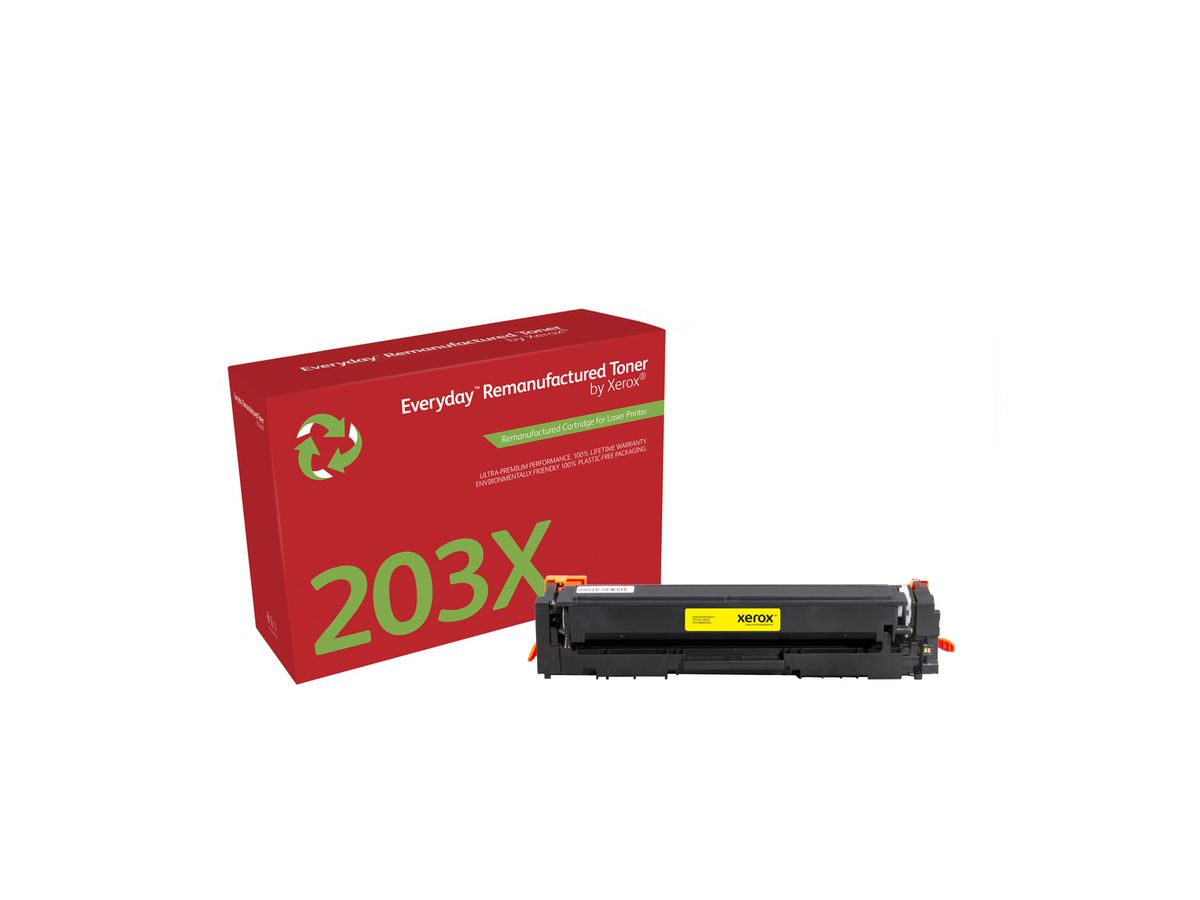 Remanufacturé Everyday Toner Jaune de Xerox pour HP 203X (CF542X), Haute capacité