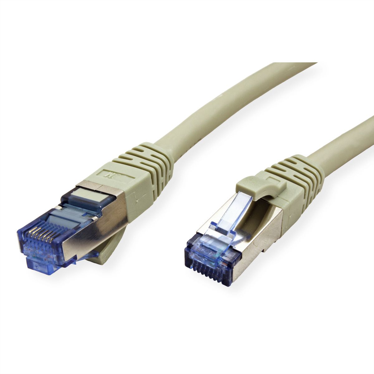Cordon VALUE Cat.6A (Classe EA) / 10 Gigabit S/FTP, LSOH, gris, 2 m