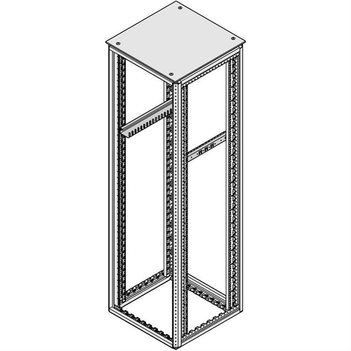 SCHROFF Varistar Slide Rail, 100 kg, 5 paires, 600D