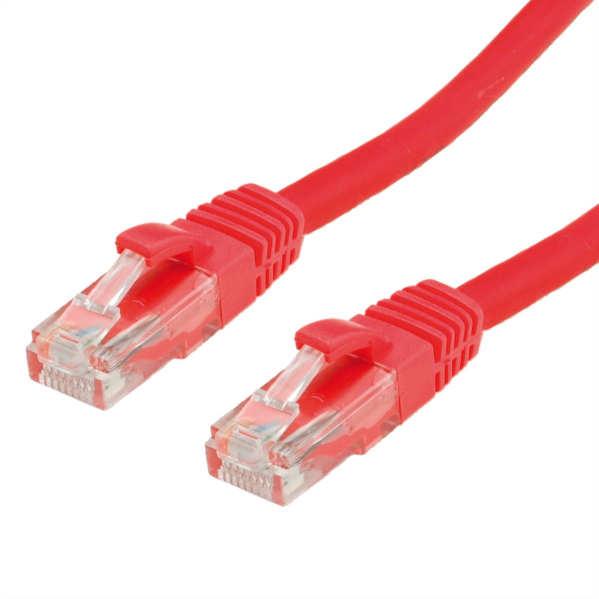 Cordon VALUE Cat.6A (Classe EA) / 10 Gigabit UTP, rouge, 1 m