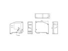 ROLINE Adaptateur de rail DIN pour module Keystone SLIM, non équipé, 180°