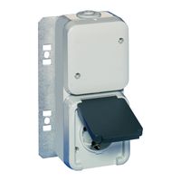 Boîte de distribution SCHROFF avec prises Schuko/UTE
