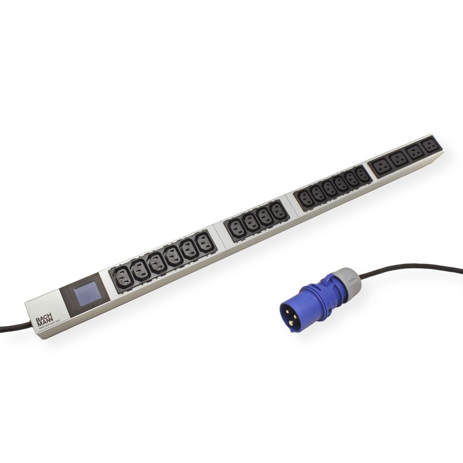 BACHMANN BN0500 19" PDU 1UH 16xC13 4xC19, CEE 16A, bleu