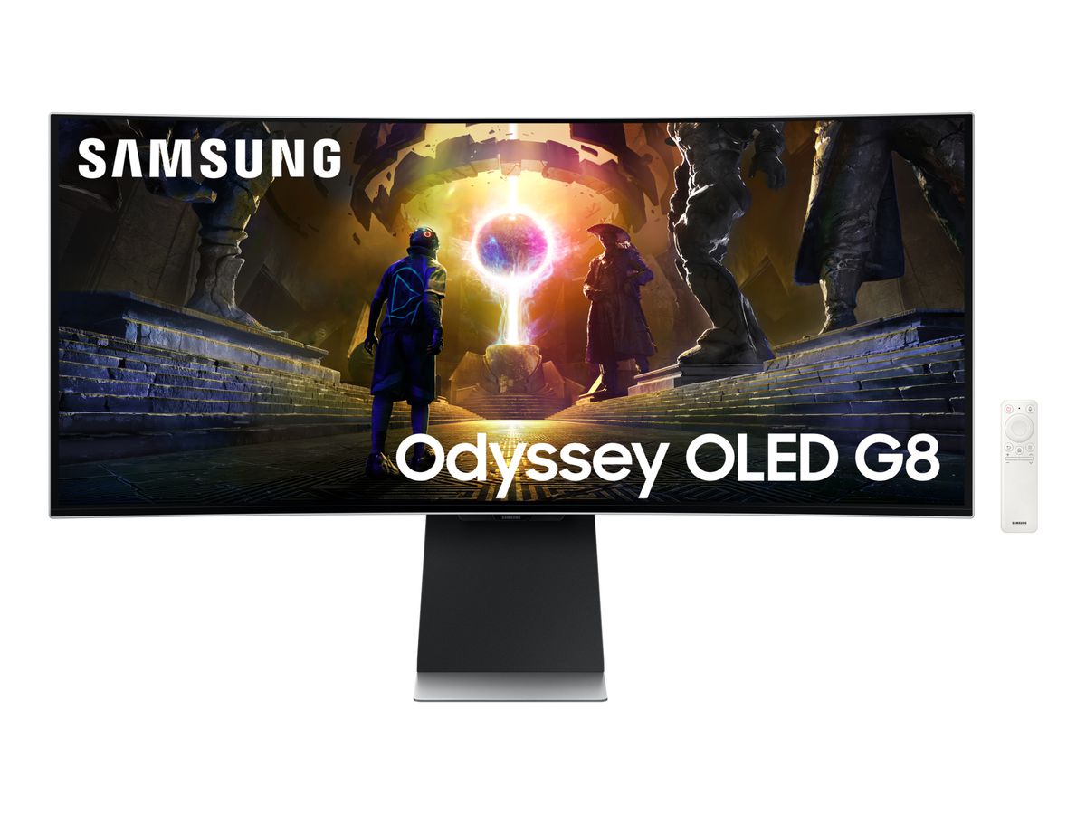 Samsung S34DG850SU écran plat de PC 86,4 cm (34") 3440 x 1440 pixels UltraWide Quad HD OLED Argent