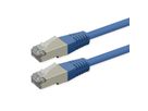 ROLINE Cordon Cat.6 (Classe E), PoE, S/FTP (PiMF) , bleu, 2 m
