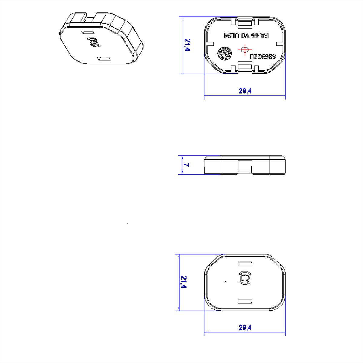 BACHMANN Capuchons de fermeture C13, 10 pièces