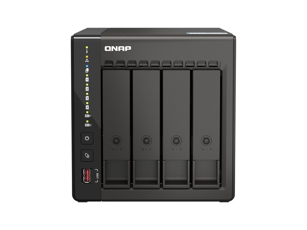 QNAP TS-453E NAS Tower Ethernet/LAN Noir J6412