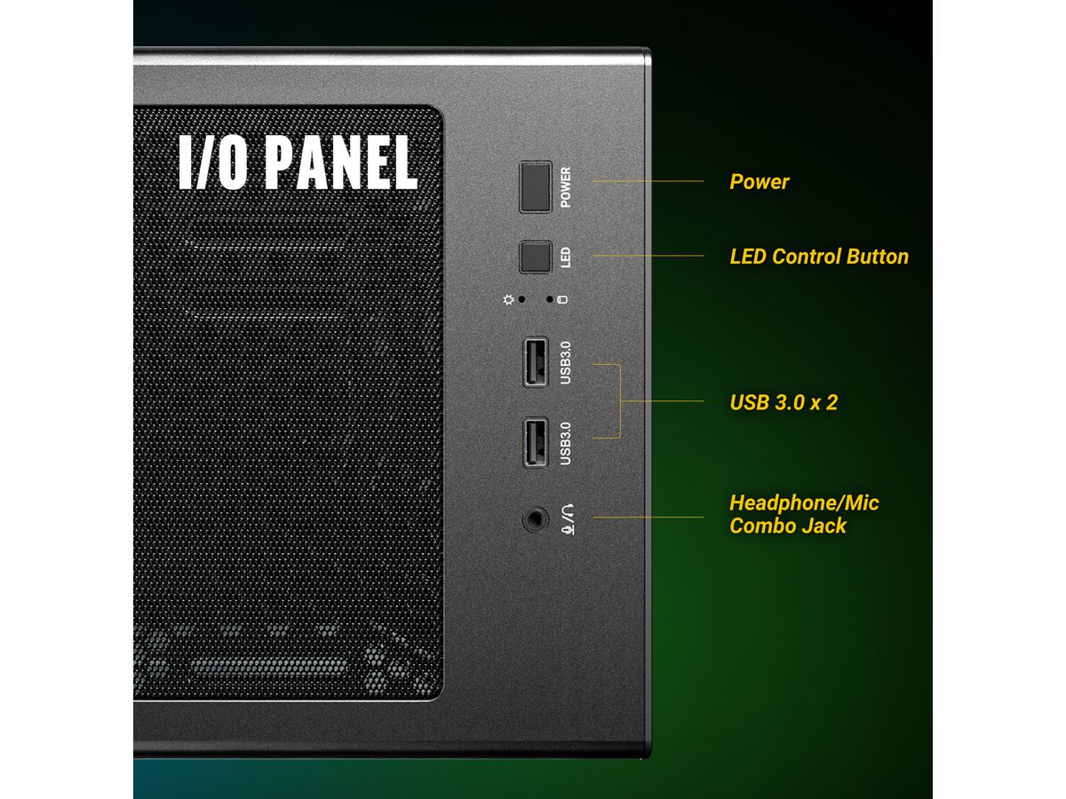 ANTEC AX85 ARGB Boîtier PC Midi Tower Gaming ATX, noir