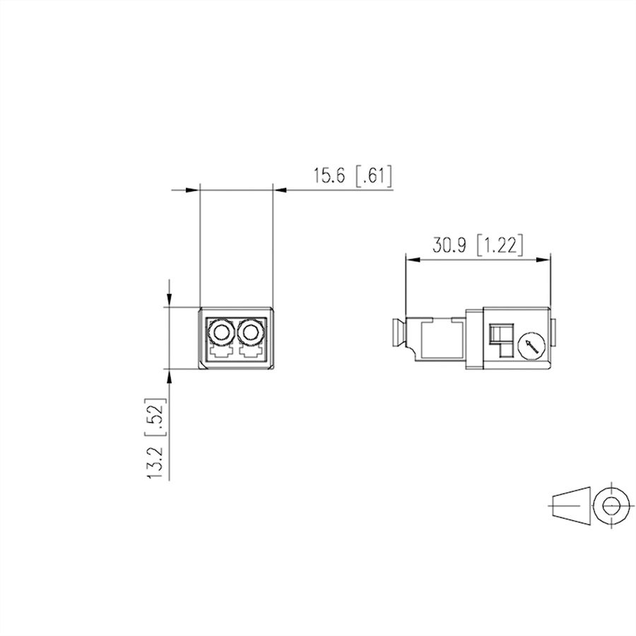 METZ CONNECT OpDAT Industry Coupleur LC-D SM