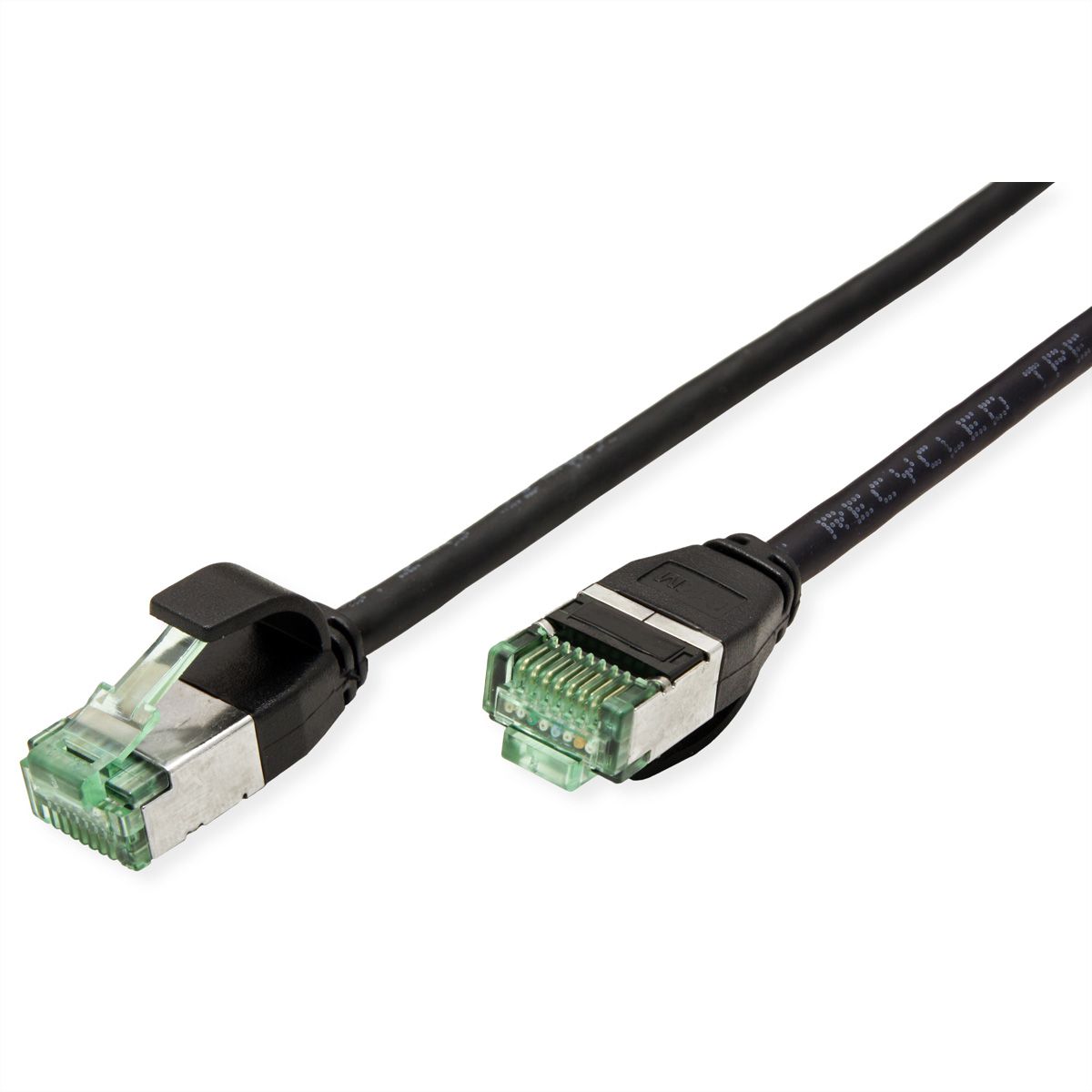 ROLINE RM Cordon DataCenter U/FTP Cat.6A (Classe EA), slim, noir, 0,5 m