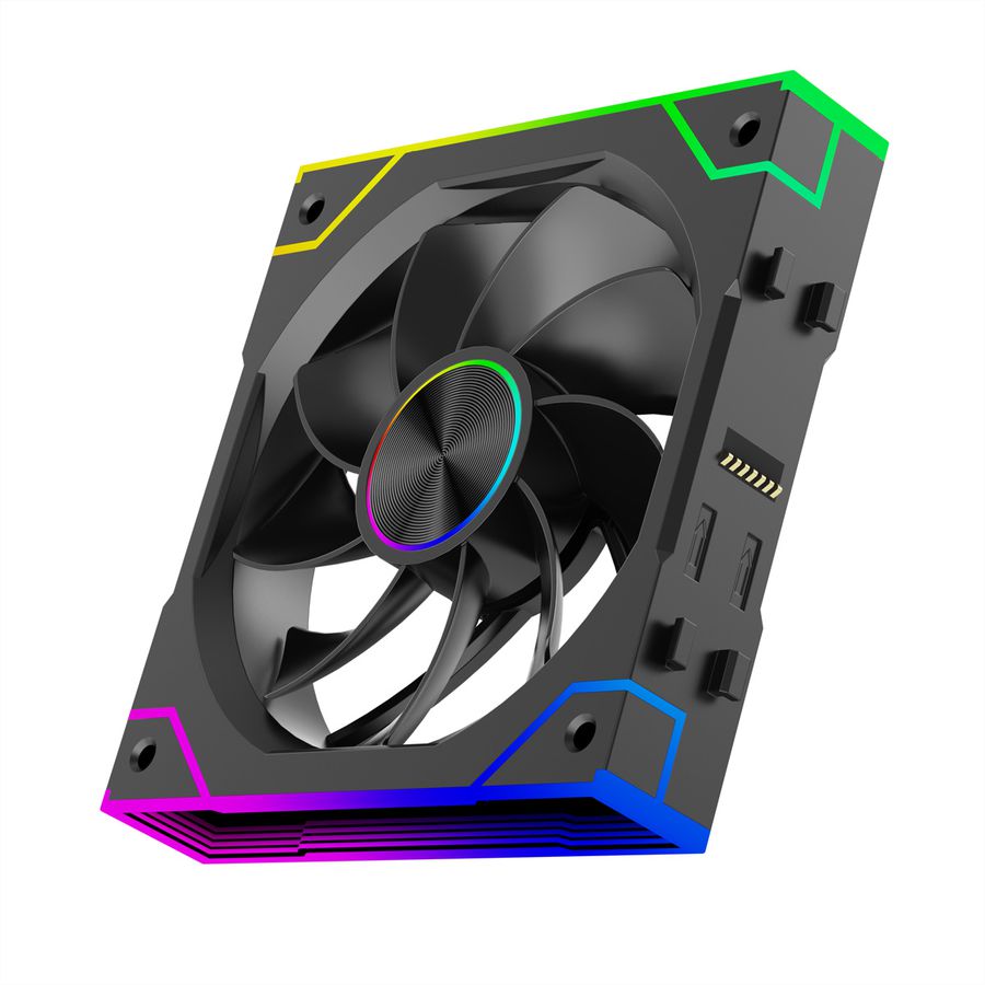 Xilence XPF120.ARGB 120mm PWM Ventilateur de boîtier, ARGB LED