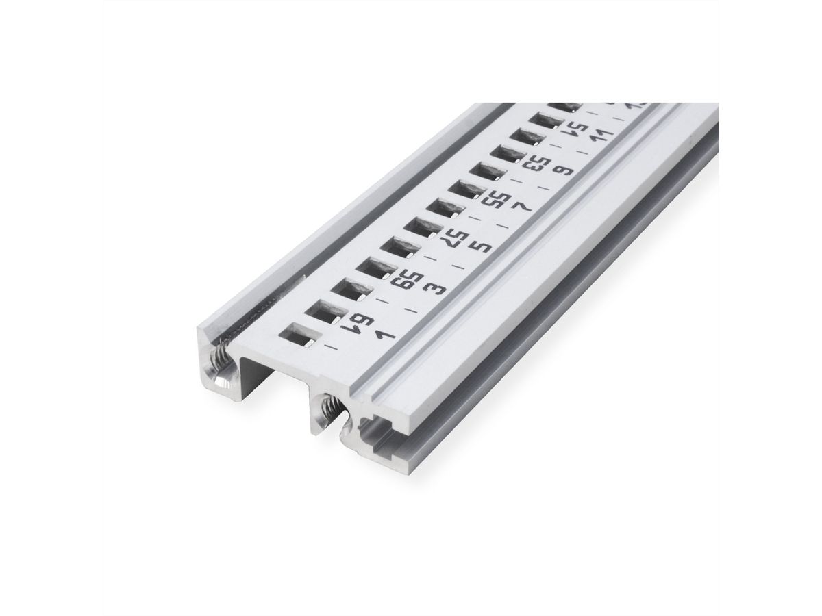 Rail horizontal SCHROFF, arrière, type H-ST, lourd, standard, 63 HP