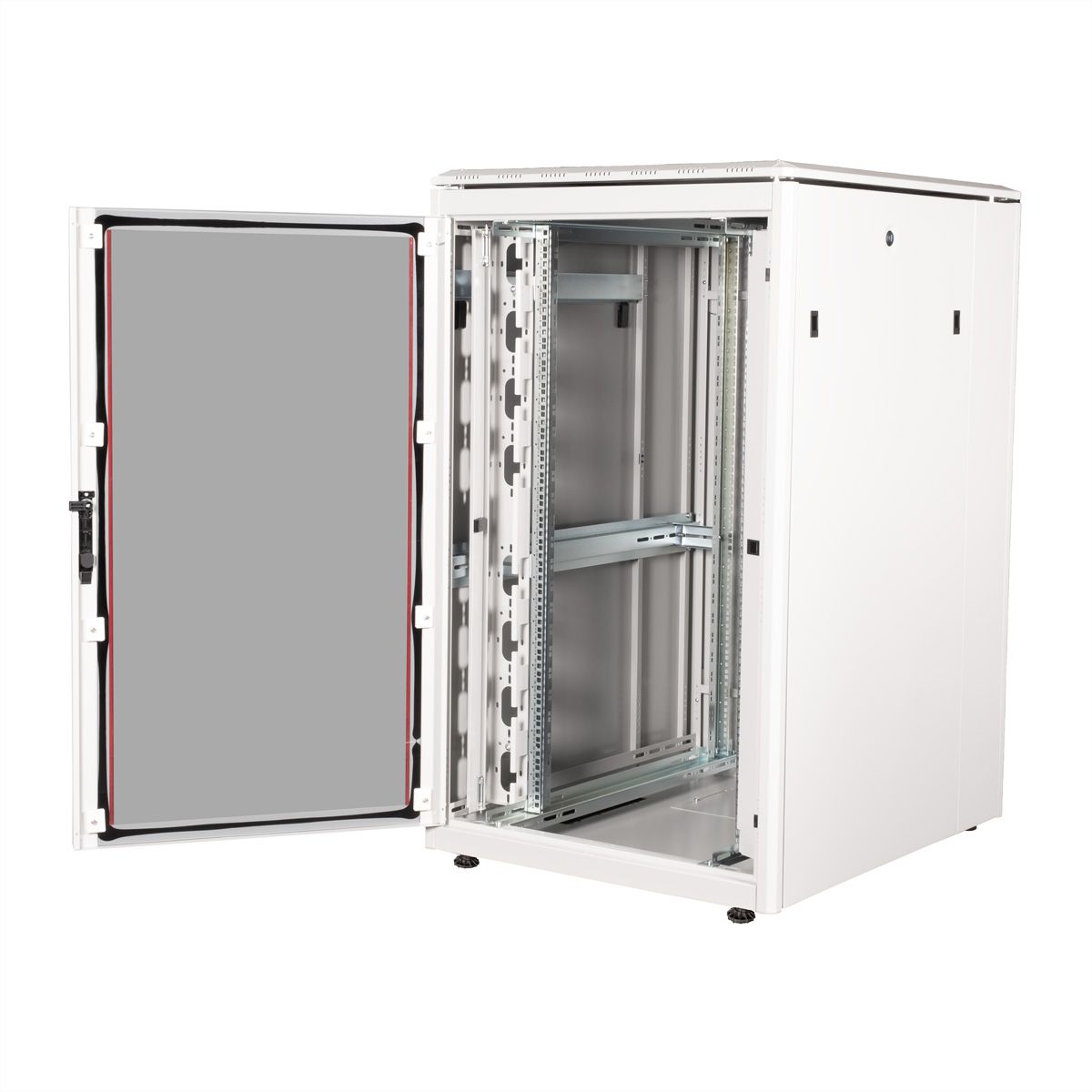ROLINE 19" Baie réseau Pro 26U, 800x1000 LxP Porte verre gris