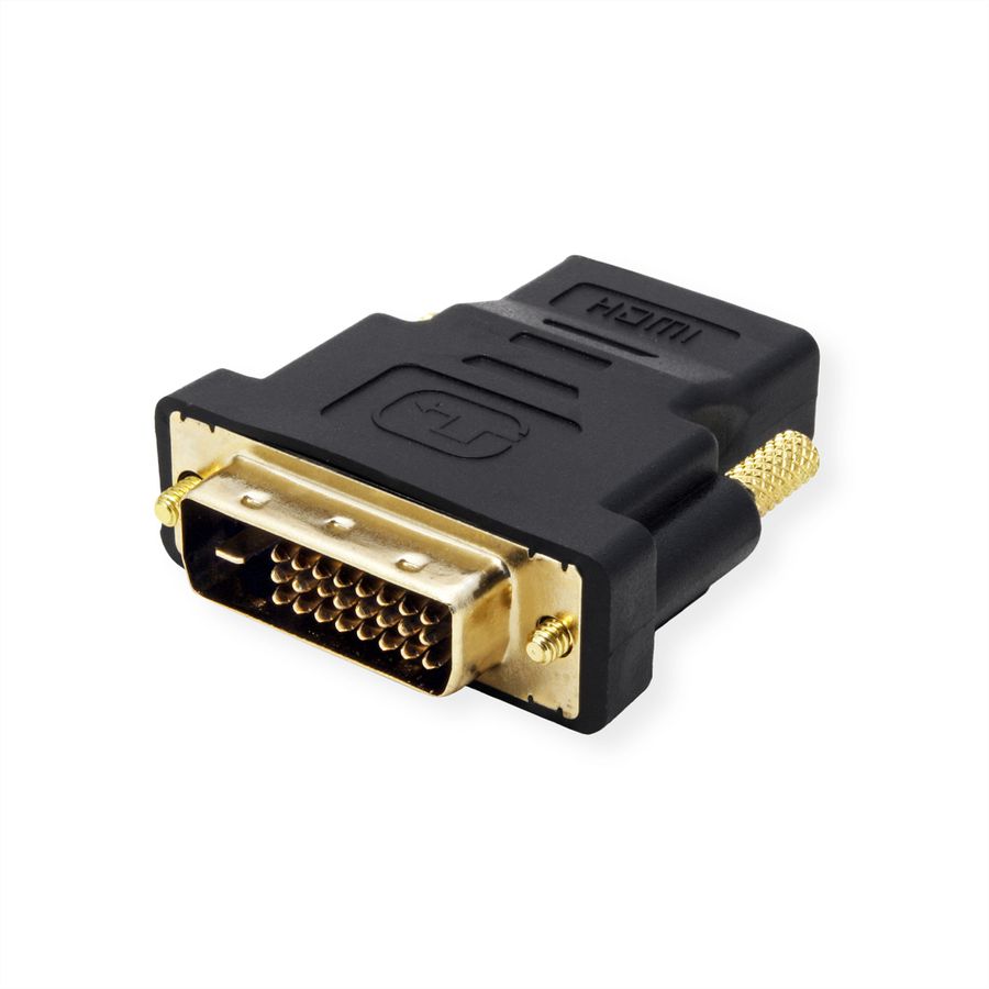 ROLINE Adaptateur HDMI-DVI, HDMI F - DVI-D M