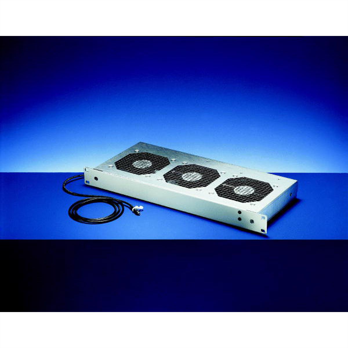 Unité de ventilation 19'' SCHROFF, 1 U, Contrôle et surveillance de la vitesse, 3 ventilateurs, 24 VDC
