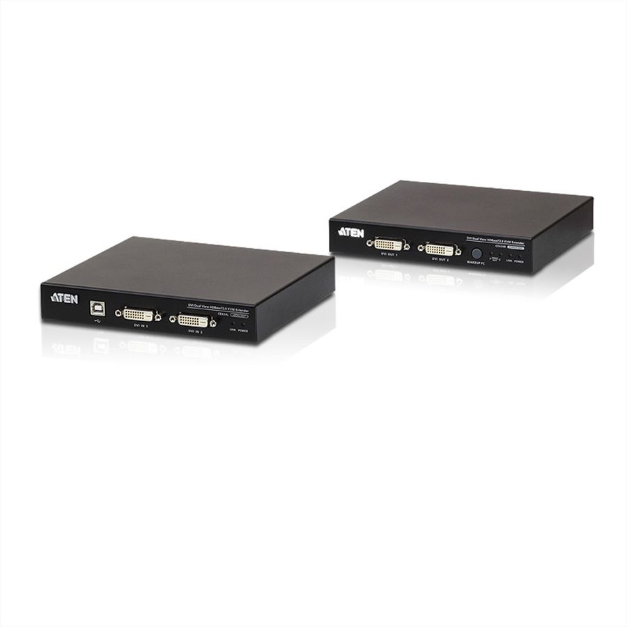 ATEN CE624 Système d'extension KVM USB DVI Dual View HDBaseT? 2.0