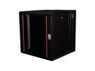 ROLINE 19" Boîtier mural Pro 12U, 600x600 LxP pivotant en 2 parties noir
