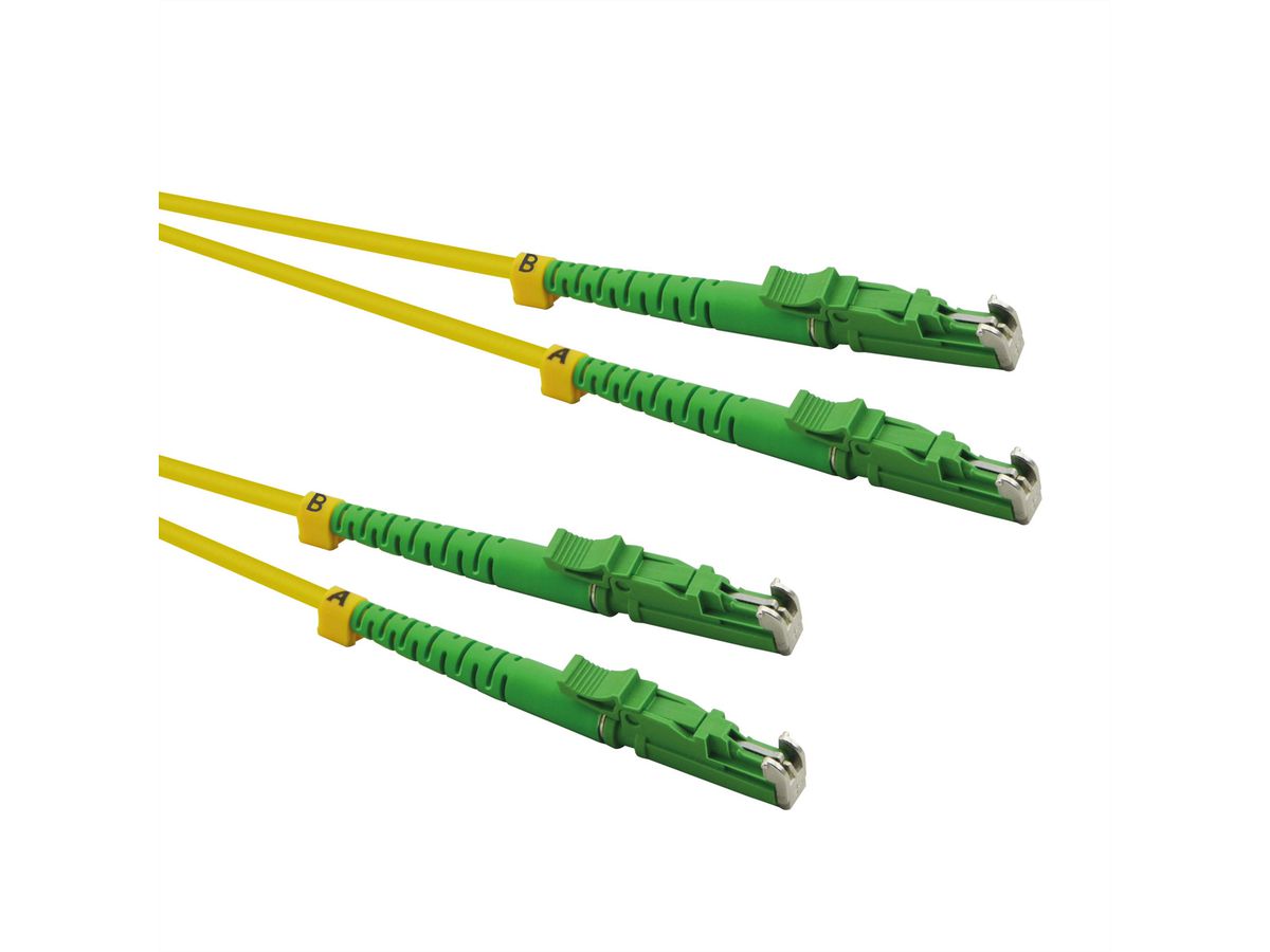 ROLINE Câble FO duplex 9/125µm, LSH/LSH, APC, LSOH, jaune, 7,5 m