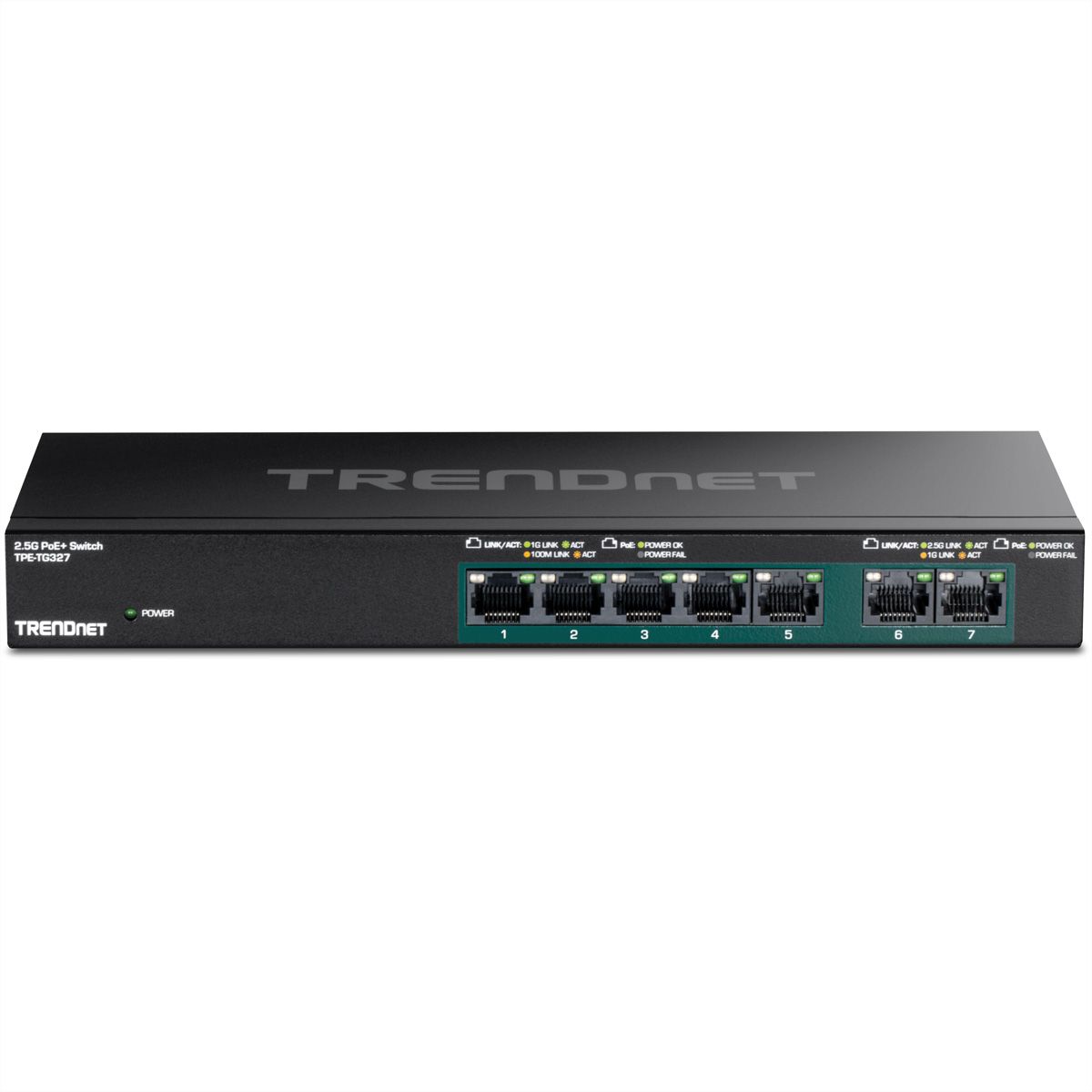 TRENDnet TPE-TG327 Switch PoE+ Multi-Gigabit à 7 ports