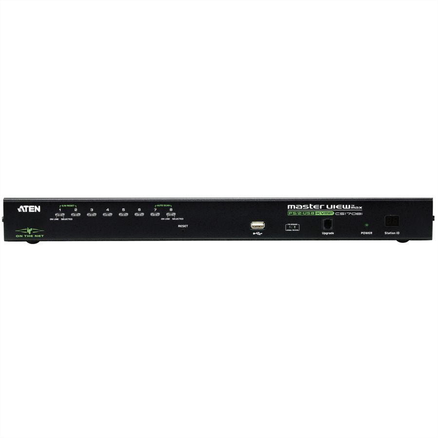 ATEN CS1708i Switch KVM Over-IP VGA, PS/2-USB, port périphérique USB, 8 ports