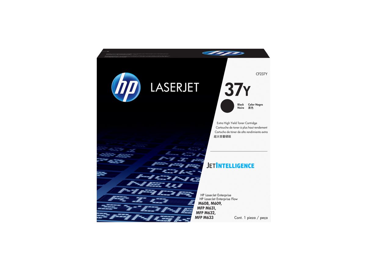 HP Cartouche de toner noir authentique 37Y LaserJet très grande capacité