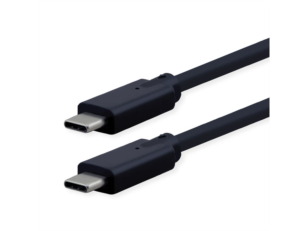 ROLINE Câble USB3.2 Gen2x2, C–C, M/M, 240W, noir, 1,5 m