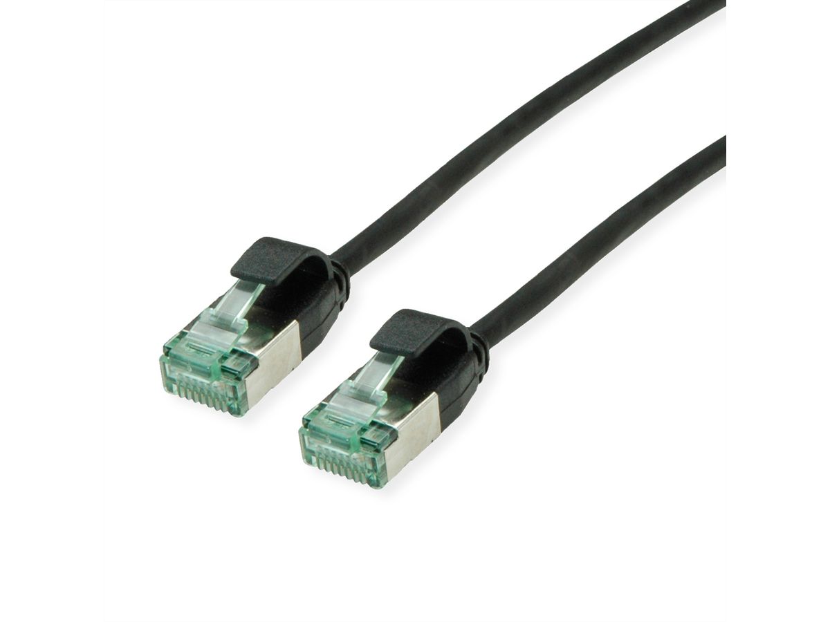 ROLINE RM Cordon DataCenter U/FTP Cat.6A (Classe EA), slim, noir, 1,5 m