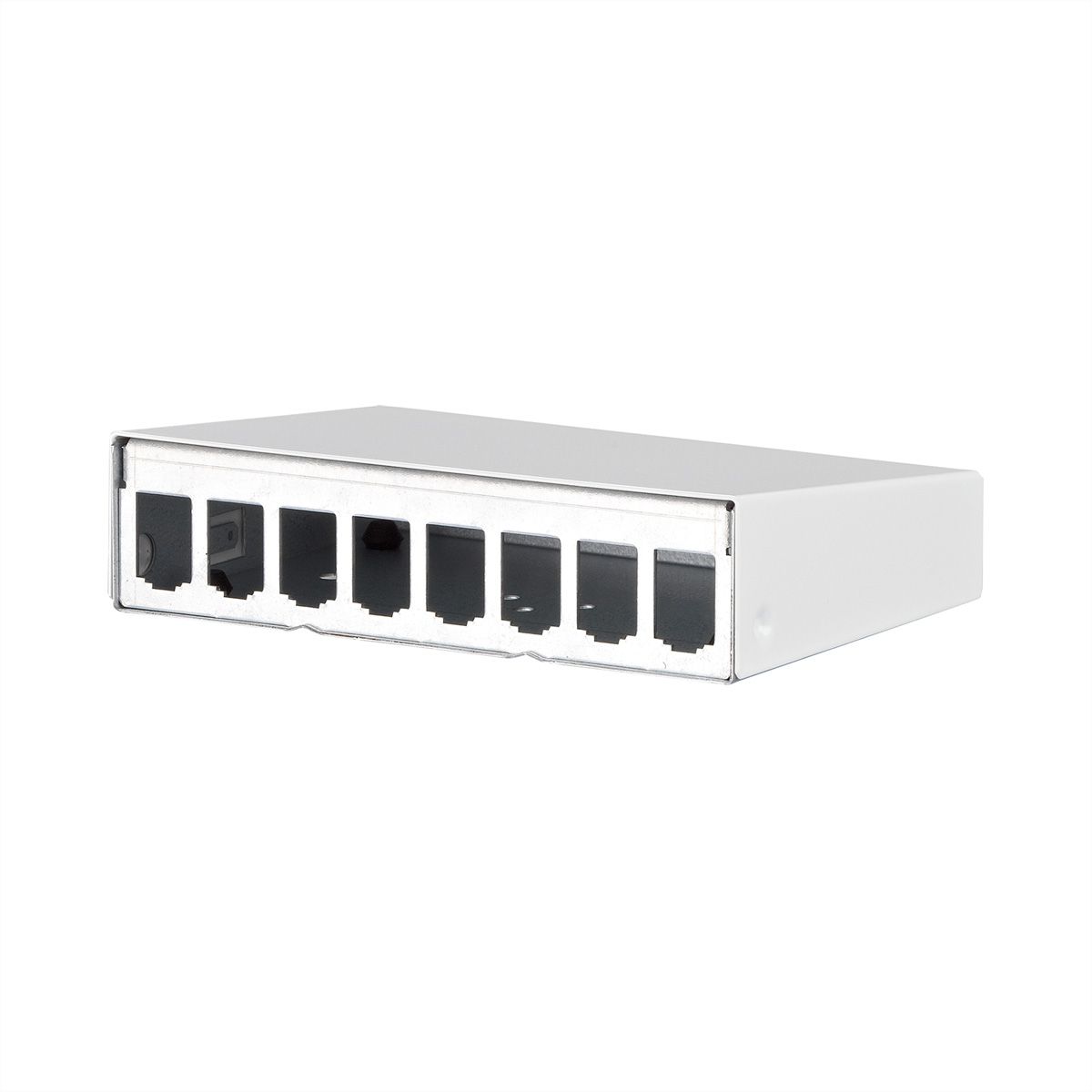 METZ CONNECT Modul boîtier en saillie 8 ports blanc pur, non équipé