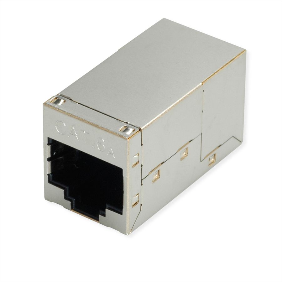 ROLINE Coupleur RJ-45 blindé, Cat.6A/Classe EA, argent