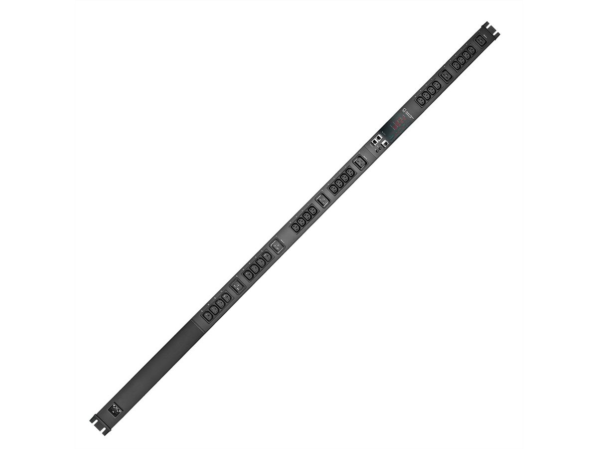 GUDE EPC 87-1310-18 PDU commutée et mesurée, 30 ports, verticale, noir, 170 cm
