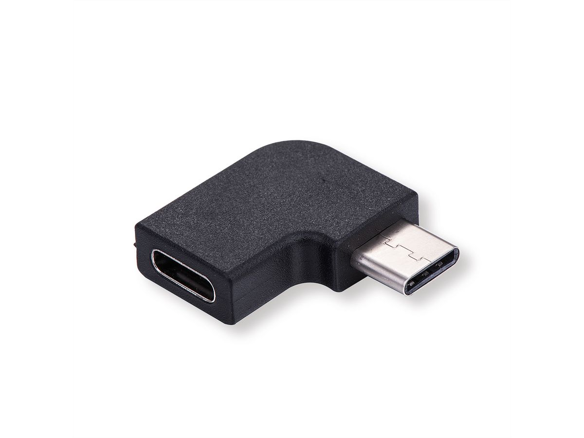 VALUE Adaptateur USB 3.2 Gen 2, USB type C - C, M/F, 90°, noir