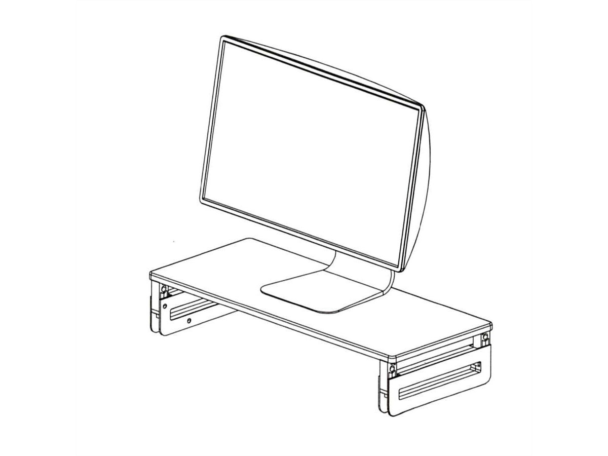 VALUE Support pour écran / ordinateur portable, réglable en hauteur