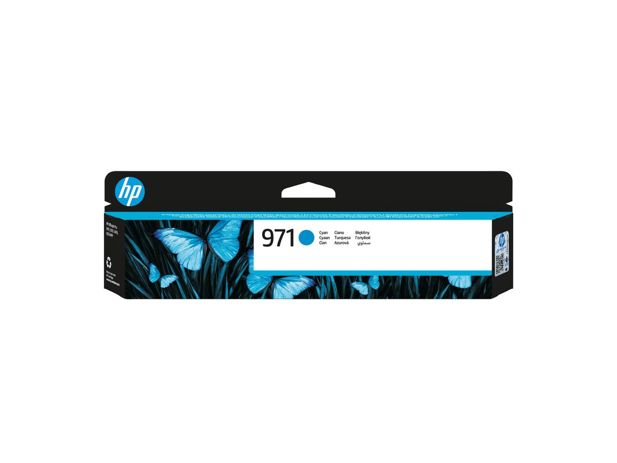 HP 971 cartouche d'encre cyan authentique
