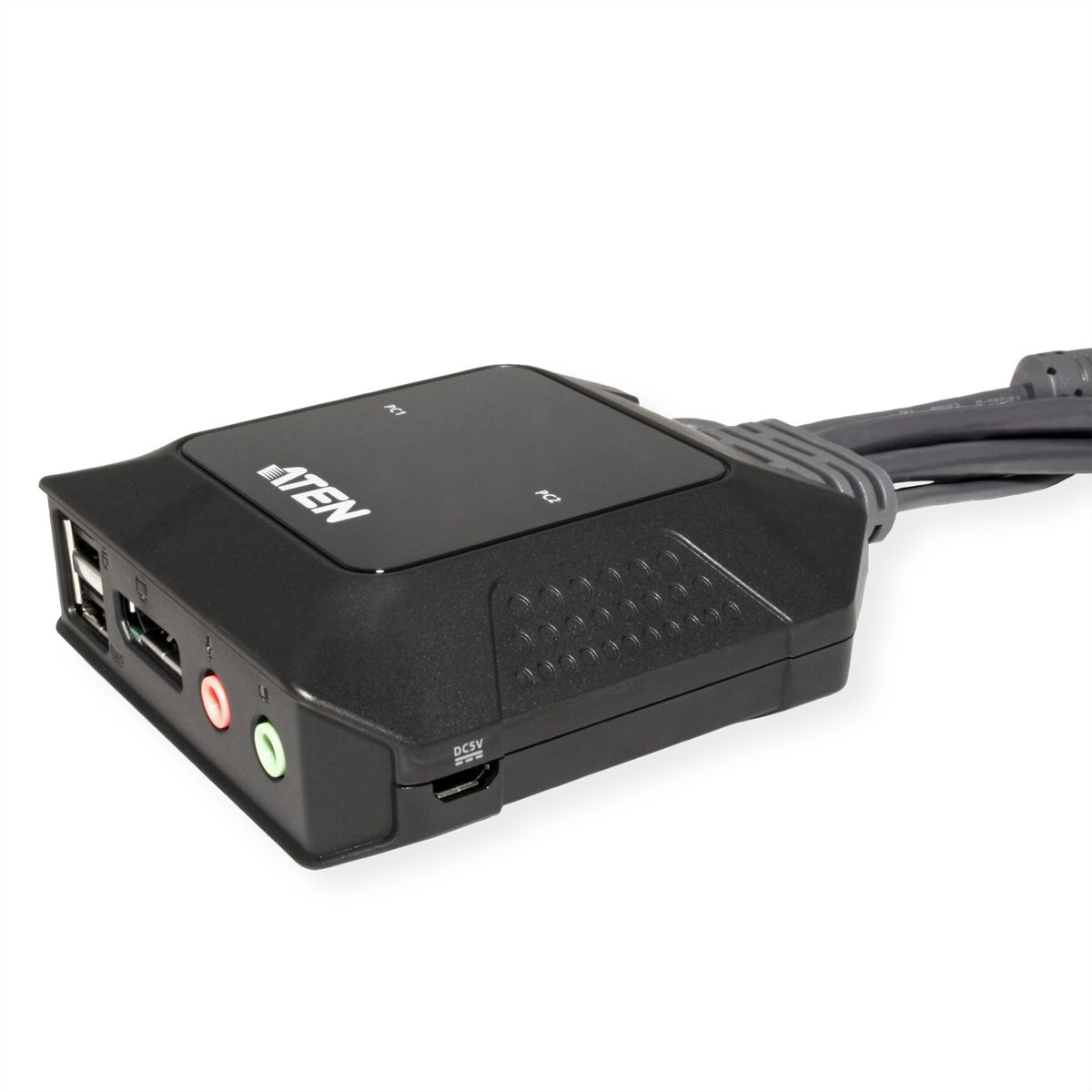 ATEN CS52DP Commutateur KVM hybride DisplayPort 2 ports USB-C
