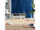 BACHMANN DESK2 2xUTE 1xUSB A/C 22W 0,2m GST18 RAL9010