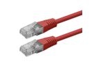 ROLINE Cordon Cat.6 (Classe E), UTP, PoE, rouge, 1 m
