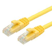 Cordon VALUE Cat.6 (Classe E) UTP LSOH, jaune, 0,5 m