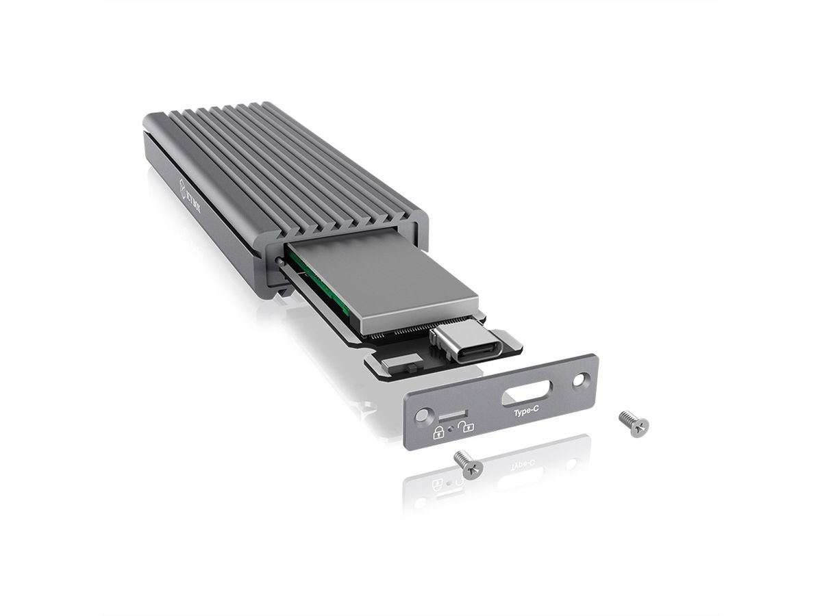 RaidSonic IB-1817M-C31 Boîtier USB C pour M.2 NVMe SSD